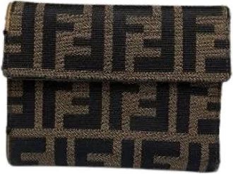 Fendi Pre-owned Lederen Portemonnee - Dames - Vintage Accessoires - Veelkleurig - ONE Size - Leer - Vintage