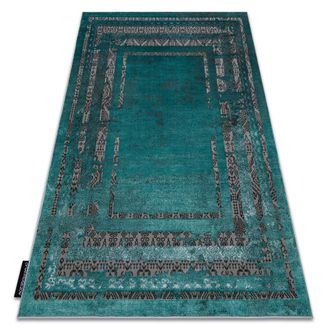 RugsX Alfombra De Luxe Moderna 1516 Marco Vintage - Structural Verde / Antracita Green 140x190 Cm
