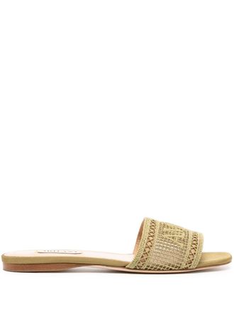 Arteana Roma logo-embroidered sandals - Green