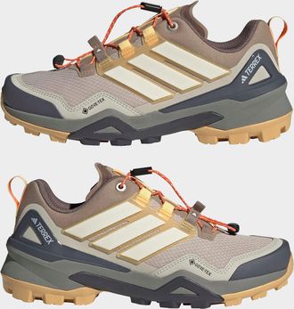 ADIDAS TERREX Wanderschuh ADIDAS TERREX TERREX SKYCHASER GORE-TEX, Damen, Gr. 38,5, wonder taupe, sanftes wei&szlig;, ice tangerine, Synthetik, Textil, Schuhe Wanderschuh
