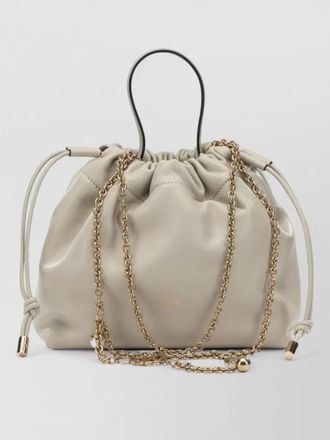 Chlo&eacute; icons small shoulder bag chain strap