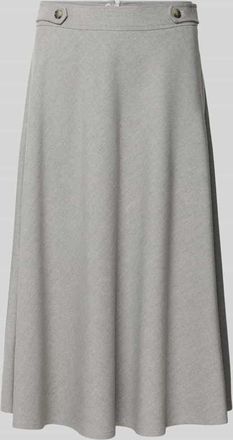 More & More More & More Midirock mit Nahtreißverschluss in Hellgrau, Größe 34