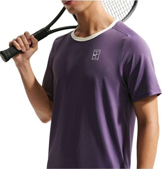 Nike Court Advantage Dri-FIT T-Shirt Dark Raisin Volt Tint White FZ6911-573