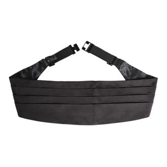 Dolce & Gabbana Belts, male, Black, Size: ONE SIZE Silk Satin Cummerbund