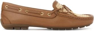 Kazar Raffia Mocassins - Dames - Bootschoenen - Bruin - 38 EU - Leer - Schoenen
