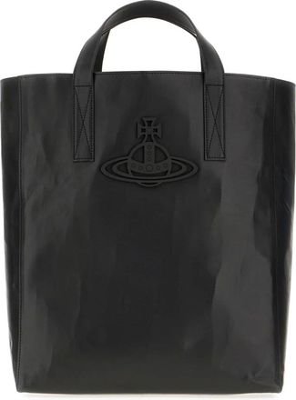 Vivienne Westwood Tassen, Dames, Zwart, ONE Size, Leer, Louise Heart crossbody tas