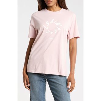 AllSaints Halo Boyfriend Tee in Mauve Chalk Pink at Nordstrom Rack, Size X-Small