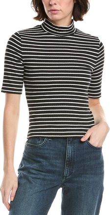 Rag & Bone The Knit Stripe Rib Turtleneck T-Shirt