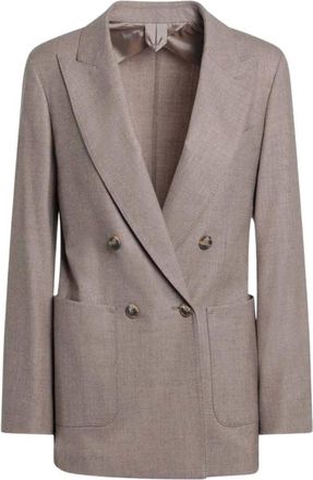 Max Mara Dames, Jassen, Bruin, Maat: 2XS Leer