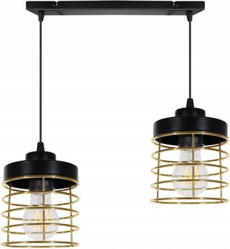 OEM L&aacute;mpara De Techo Colgante L&aacute;mpara De Ara&ntilde;a De Alambre Dorado Led