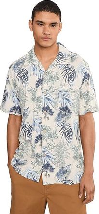 Tommy Bahama Vista Mar Bravo Beach Camp Mens Clothing Starbright : 2XL, Cotton/Linen/Lyocell