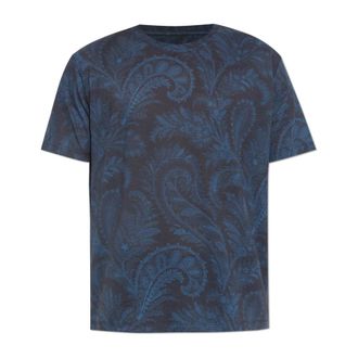 Etro Etro, T-Shirts, male, Blue, Size: XL T-shirt with a pattern