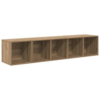 Berkfield Home TV Cabinet Set 2 pcs Artisan oak 37 x 37 x 142.5 cm in Brown