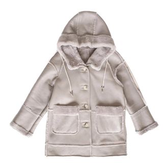 Just things we like Lamsvel Shearling Jas - Dames - Jassen - Beige - S - Wol - Jassen
