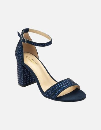 Lotus Womens Marquesa Womens Heeled Sandals - Navy - Size: 4