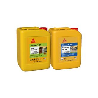 Sika Pack De Limpieza Y Protecci&oacute;n De Suelos Sika Sika Gard-127 Stop 5l Sika Gard-210 Floor Protector Mat 5l