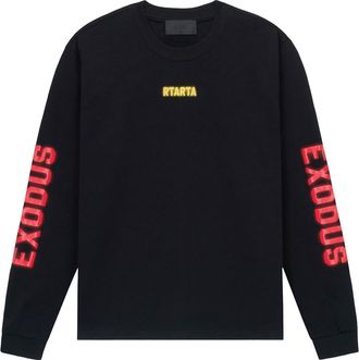 Rta Lawrence Exodus Long Sleeve Graphic T-Shirt in Black Exodus at Nordstrom, Size Xxx-Large
