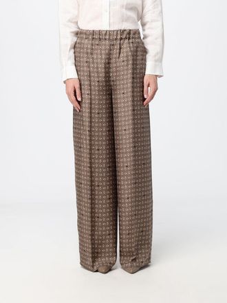 Max Mara Pantaloni palazzo Vischio in seta con stampa Paisley