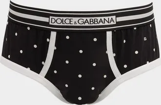 Dolce & Gabbana Men & apos;s Jersey Polka Dot Briefs