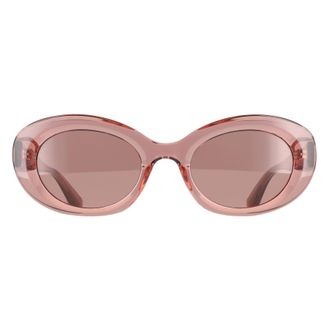 Longchamp Oval Womens Transparent Rose Solid Antique LO756S - Pink - One Size