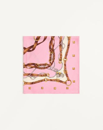Valentino Garavani Valentino Silk Scarf with Stud Framed Print