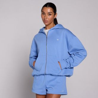 MyProtein Sudadera con capucha y cremallera Basics para mujer de MP - Azul aciano - XS
