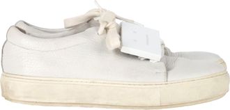 Acne Studios Pre-owned Womens Adriana Low-Top Sneakers in White Leather - Size EU 37