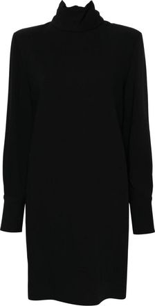Golden Goose Minijurk met sjaaldetail - Dames - Korte kleedjes - Blauw - M - Wol - Kleedjes