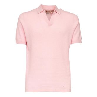 MC2 Saint Barth Polo Shirts, male, Pink, Size: L Short Sleeve Polo
