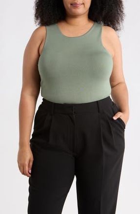 Renee C Fitted Tank Top in Sage at Nordstrom Rack, Size 2X