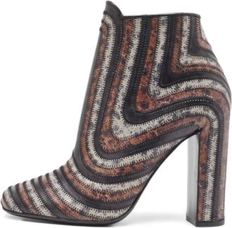 Ferragamo Stivaletti in pelle 120mm - Nero