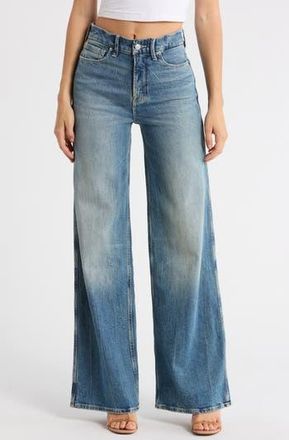 Good American Good Skate Wide Leg Jeans in Indigo869 at Nordstrom Rack, Size 00