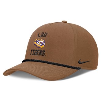 Nike LSU Military Appreciation Rise Nike Mens Dri-FIT College A-Frame Adjustable Hat in Brown | NC962EALSN-7AL