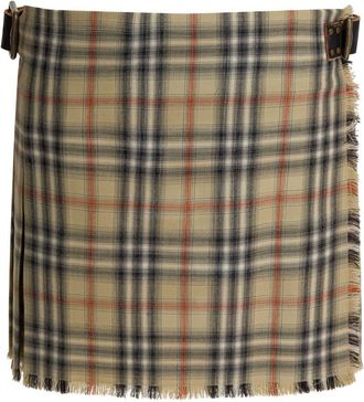 Burberry Wool Check Mini Kilt