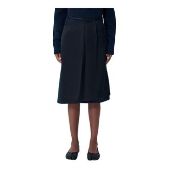 Maison Margiela Dames, Rokken, Blauw, Maat: XS Zijde