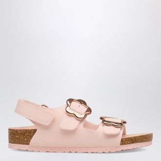 Birkenstock Sandali Milano Flower Buckle rosa chiari