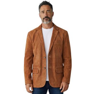Infinity Leather Heren Italiaanse roest su&egrave;de leren blazerjas - Trabzon