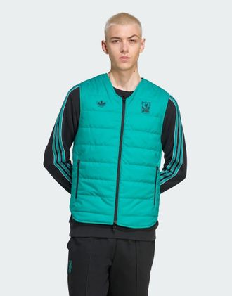 adidas Originals Liverpool FC Terrace Icons - Canotta nera e verde-Nero