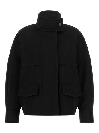 Alberto Biani loro piana wool bomber jacket