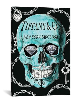 iCanvas Discontinued Icanvas Tiffany Skull By Studio One