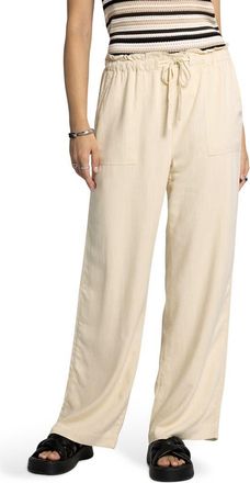 Thread & Supply Arcadia Drawstring Wide Pants in White Swan at Nordstrom, Size Medium