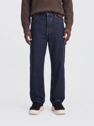 HUGO BOSS Jeans a gamba larga in denim di cotone
