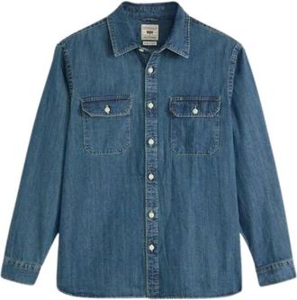 Levi's Denim Jassen - Heren - Spijkeroverhemden - Blauw - M - Denim - Overhemden