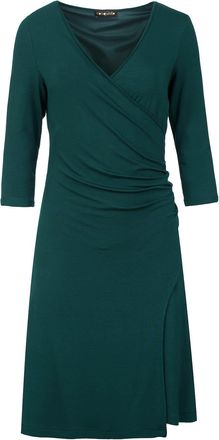 M&oacute;veis Conquista Womens Green Faux Wrap Dress in Sustainable Fabric - Size EU 38 (Womens)