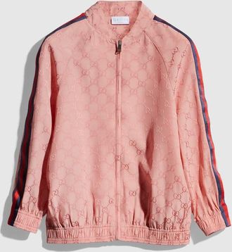Gucci Kids - GG Viscose Zip Jacket, Pink, Ready-to-wear