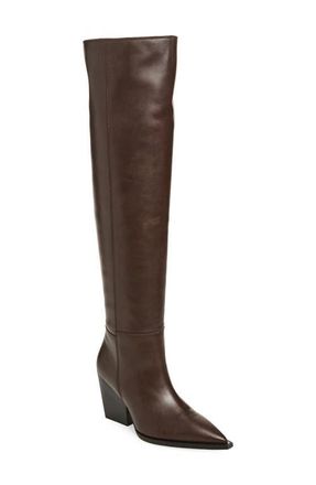 AllSaints Reina Over the Knee Boot in Brown at Nordstrom, Size 10.5Us