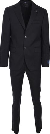 Tombolini single-breasted suit - Black