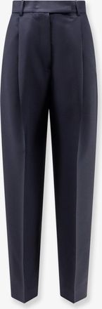 R&oacute;he Pantaloni in lana vergine e mohair - ROHE - gender_Woman