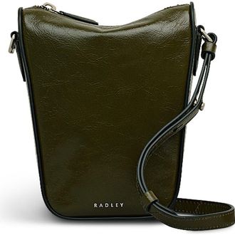 Radley London Oak Street - Shine Medium Phone Crossbody Bag in Pine Needle at Nordstrom