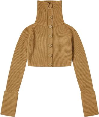 Sportmax Cardigans - Dames - Vesten - Bruin - XS - Truien & Vesten